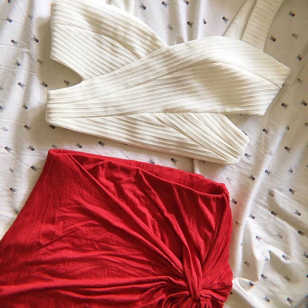 Charlotte Russe Tie Knot Skirt